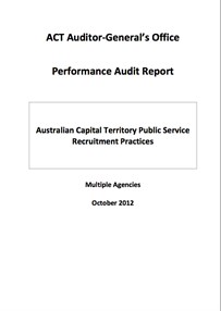 Les pratiques de recrutement dans la fonction publique du Territoire de la capitale de l’Australie (Australian Capital Territory Public Service Recruitment Practices)