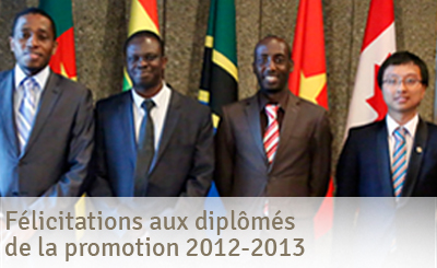 Félicitations aux diplômés de la promotion 2012-2013