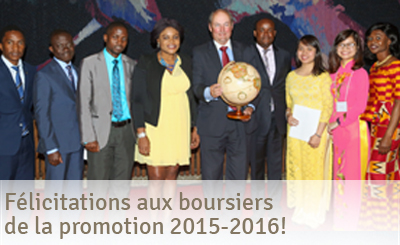 Félicitations aux boursiers de la promotion 2015-2016!