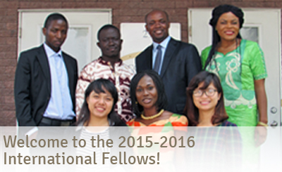 Welcome 2015-2016 International Fellows