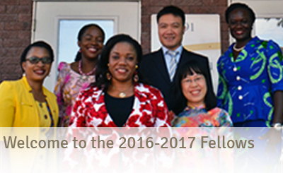 Welcomes the 2016-2017 Fellows