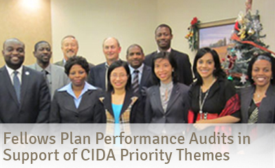Fellows Plan Performance Audits in Support of CIDA Priority Themes