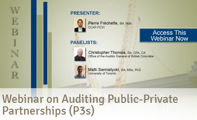 Webinar on Auditing Public-Private Partnerships (P3s)