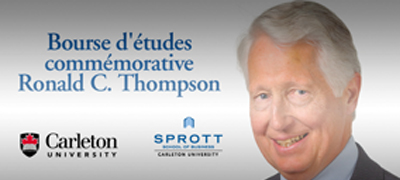 La Bourse d’études commémorative Ronald C. Thompson